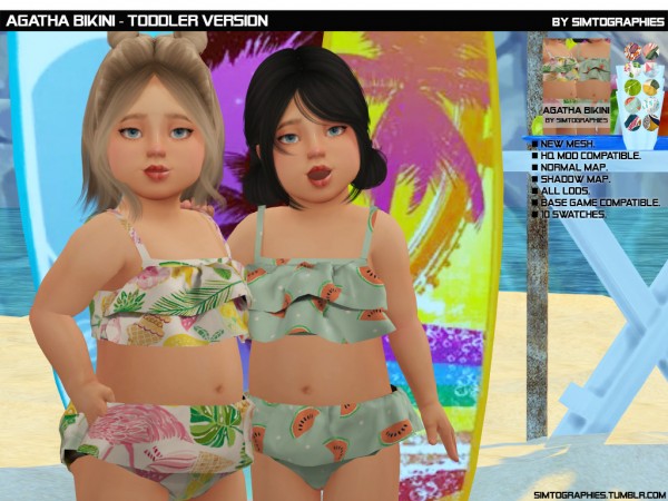  Simtographies: Agatha Swimsuit (Toddler version)