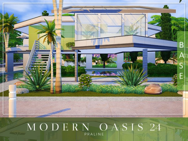  The Sims Resource: Modern Oasis 24 by Pralinesims