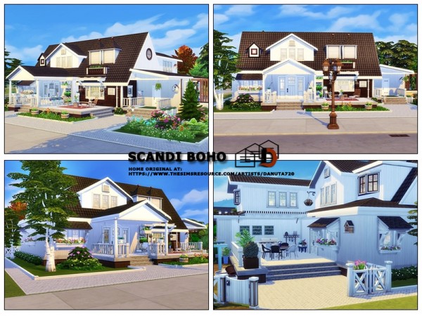  The Sims Resource: Scandi Boho House by Danuta720