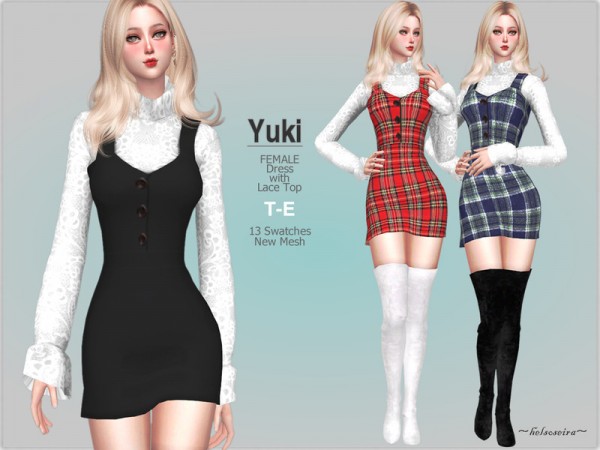 The Sims Resource: YUKI   Outfit  by Helsoseira