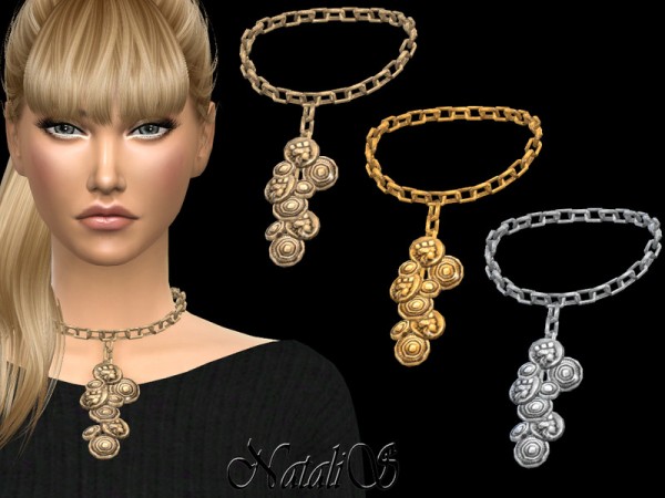  The Sims Resource: Coin chain necklace by NataliS