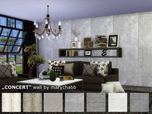  The Sims Resource: CONCERT   wall by marychabb
