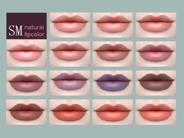  The Sims Resource: Natural Lipcolors by Senmoe