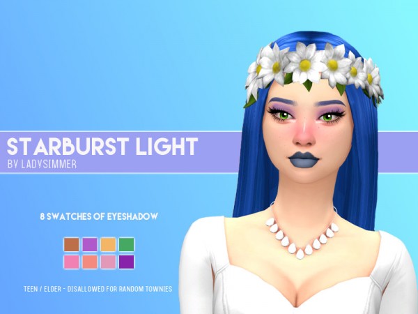  The Sims Resource: Starburst Light Eyeshadow by LadySimmer94