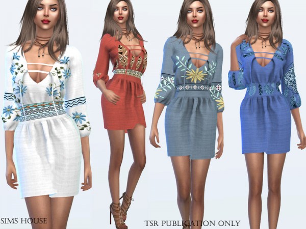 The Sims Resource: Dress Bohemia by Sims House