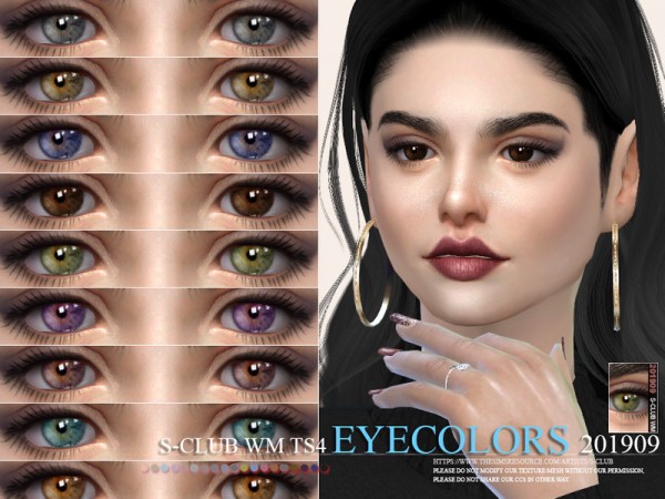  The Sims Resource: Eyecolors 201909 by S Club