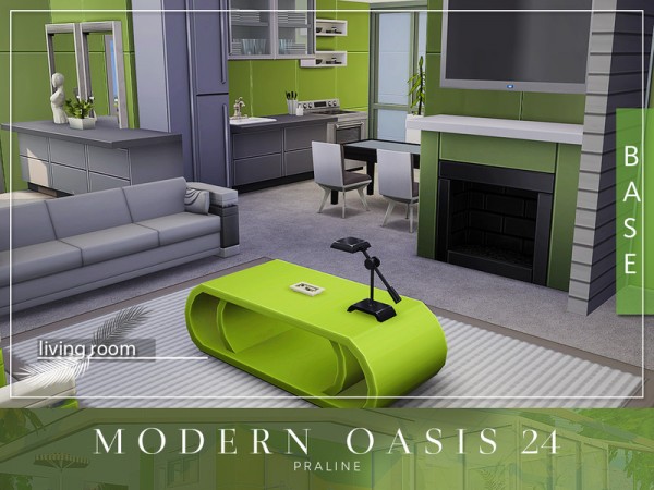  The Sims Resource: Modern Oasis 24 by Pralinesims