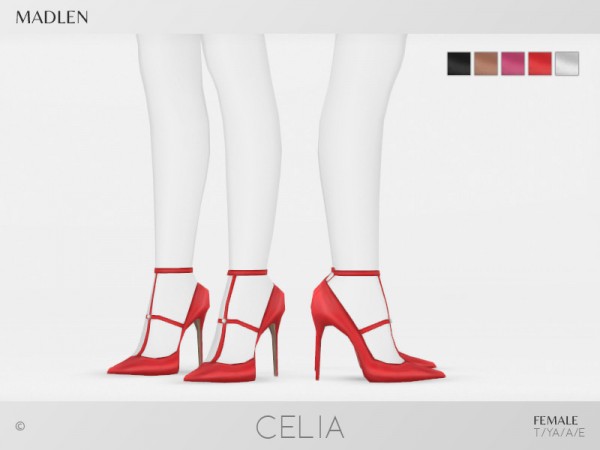  The Sims Resource: Madlen Celia Shoes by MJ95