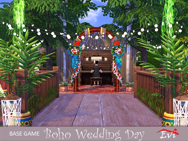  The Sims Resource: Boho wedding by evi