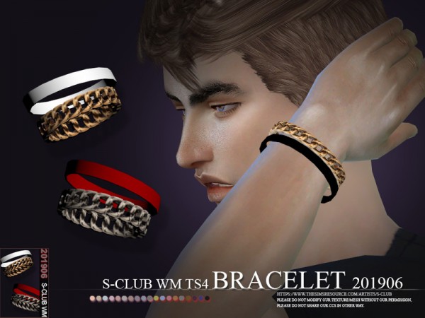  The Sims Resource: Bracelet 201906 by S Club