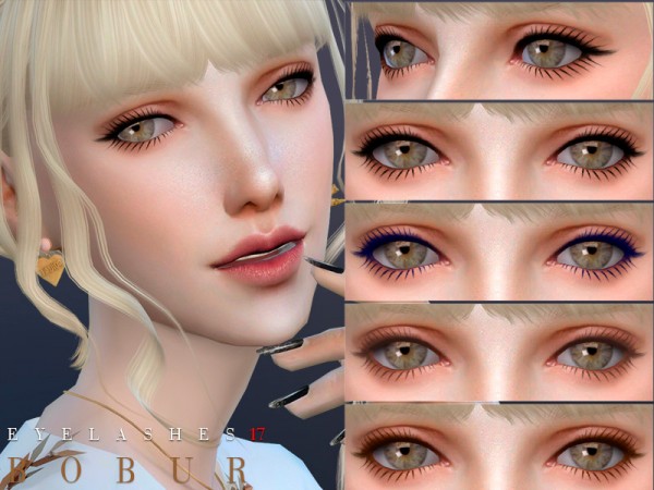  The Sims Resource: Eyelashes 17 by Bobur