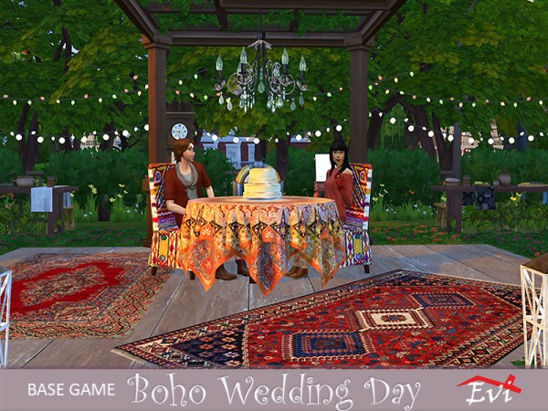  The Sims Resource: Boho wedding by evi
