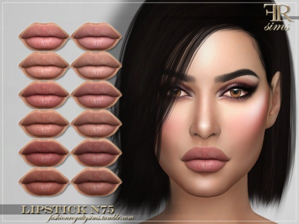  The Sims Resource: Lipstick N75 by FashionRoyaltySims