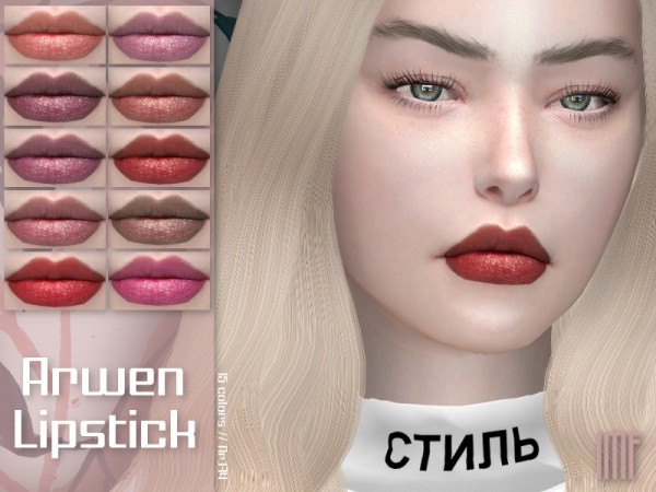  The Sims Resource: Arwen Lipstick N.174 by IzzieMcFire