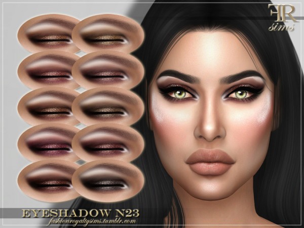  The Sims Resource: Eyeshadow N23 by FashionRoyaltySims