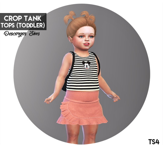  Descargas Sims: Crop Tank Tops