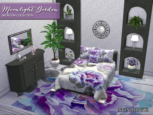 The Sims Resource: Moonlight Garden Bedroom Collection by neinahpets