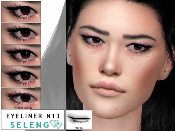  The Sims Resource: Eyeliner N13 by Seleng