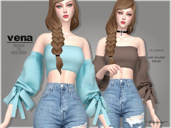  The Sims Resource: VENA   Blouse by Helsoseira