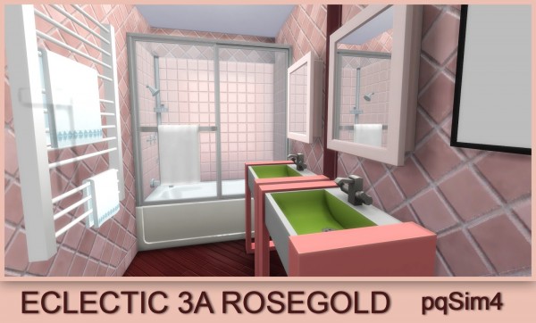  PQSims4: 3A Eclectic Appartments Rosegold