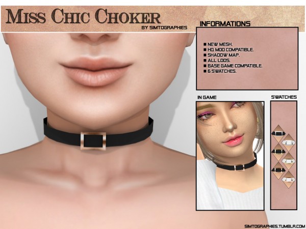  Simtographies: Miss Chic Choker