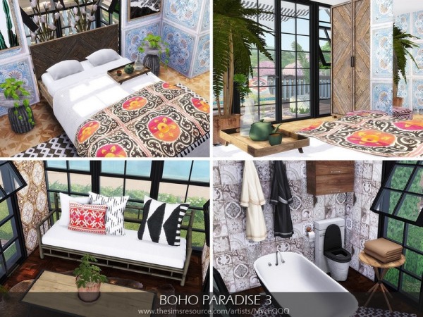  The Sims Resource: Boho Paradise House 3 by MychQQQ