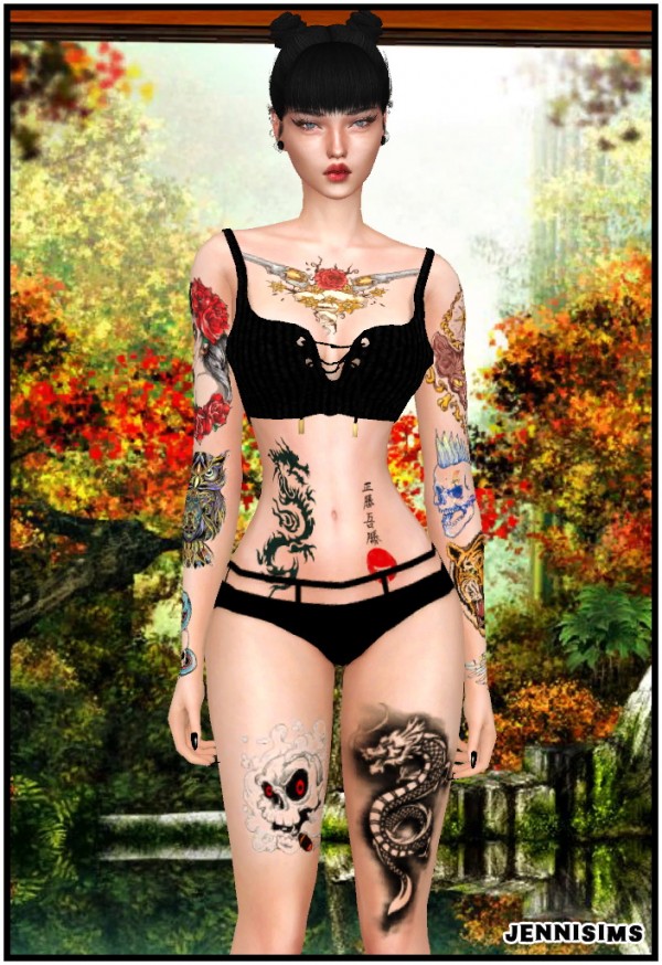  Jenni Sims: Collection Tattoos Dragon Girl