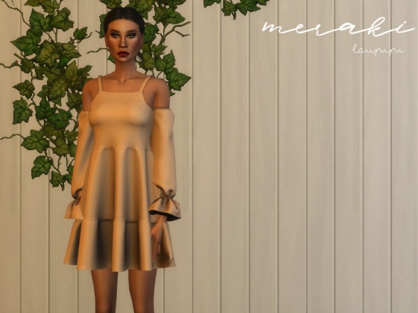  The Sims Resource: Meraki Dress by laupipi