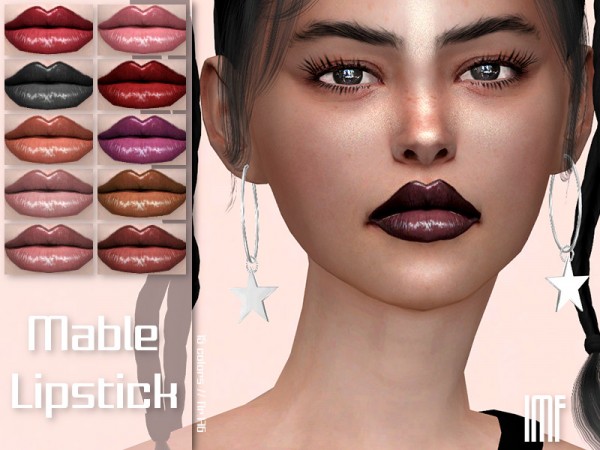  The Sims Resource: Mable Lipstick N.176 by IzzieMcFire