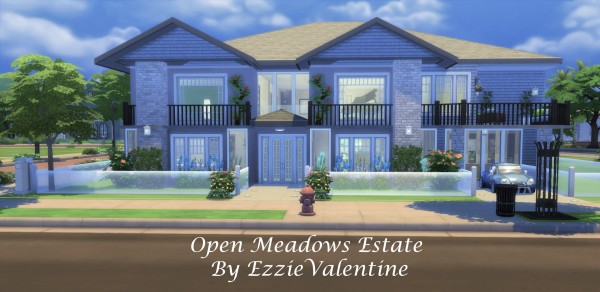  Mod The Sims: Open Meadows Estate (NO CC) by EzzieValentine