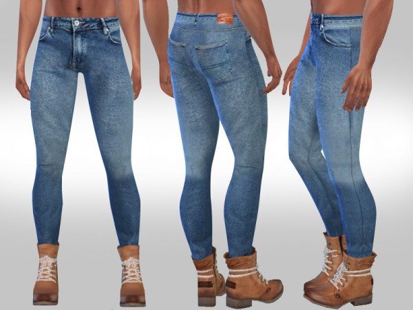 The Sims Resource: Superdry Men Fit Jeans by Saliwa • Sims 4 Downloads