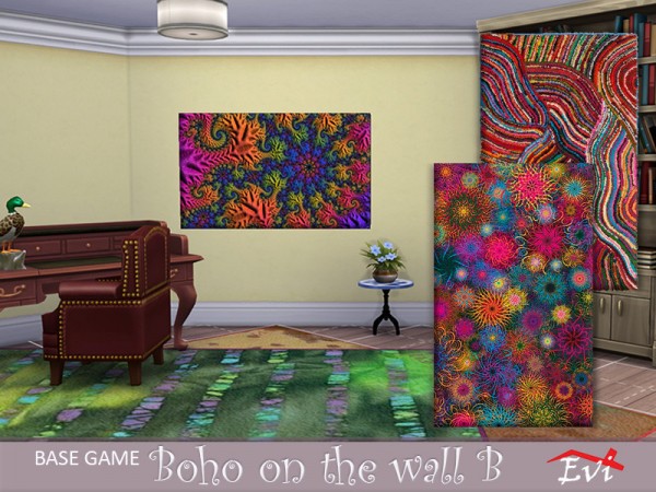  The Sims Resource: Boho on the Wall by evi