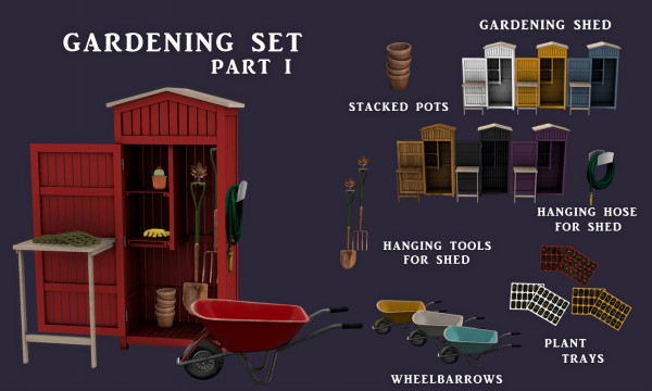  Leo 4 Sims: Gardening Set