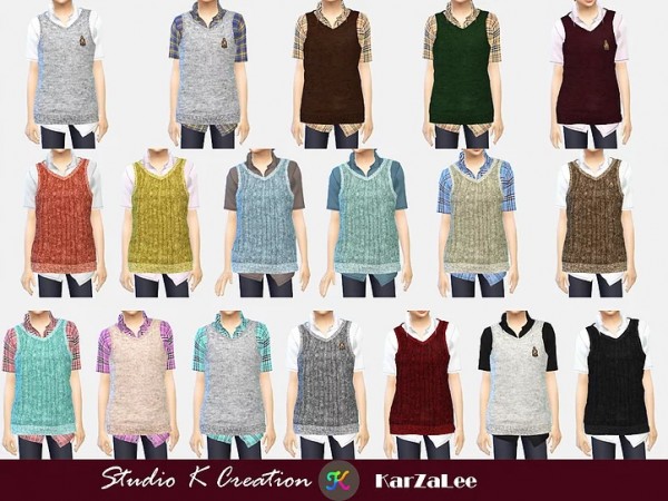  Studio K Creation: Knitted Vest Shirt for child