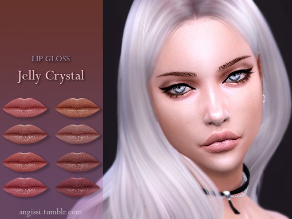  The Sims Resource: LIP GLOSS   Jelly Crystal by ANGISSI