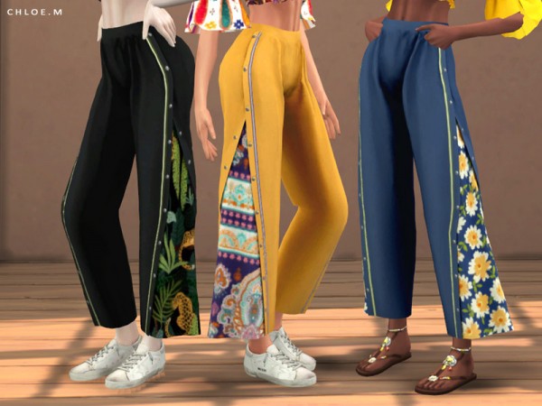  The Sims Resource: Boho Loose Pants by ChloeMMM