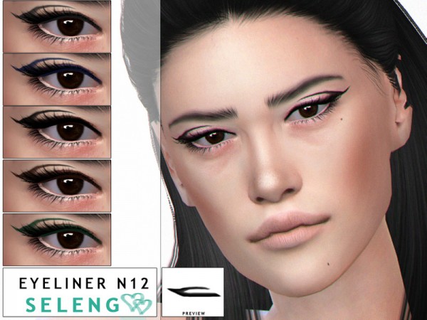  The Sims Resource: Eyeliner N12 by Seleng