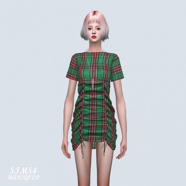 SIMS4 Marigold: 22 Shirring Mini Dress
