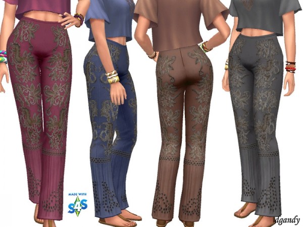  The Sims Resource: Boho Pants by dgandy