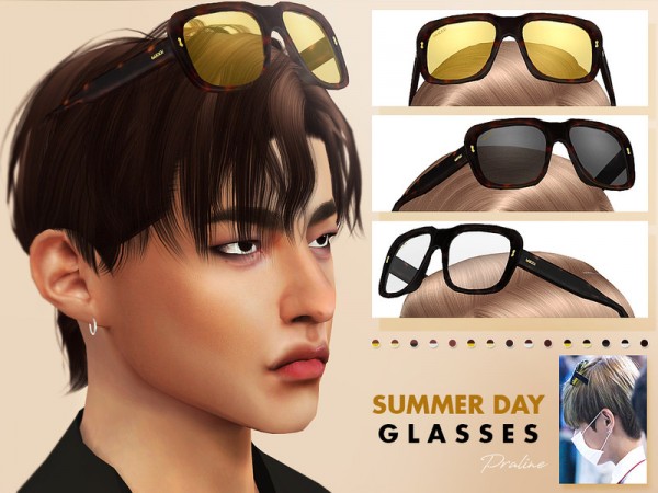  The Sims Resource: Summer Day Glasses by Pralinesims
