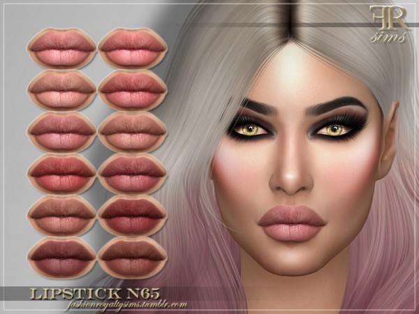  The Sims Resource: Lipstick N65 by FashionRoyaltySims
