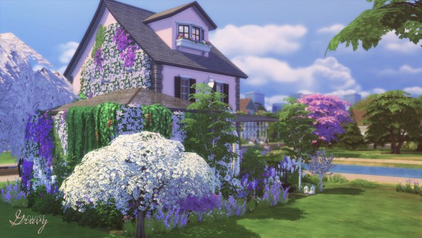  Gravy Sims: Overgrown Pink House