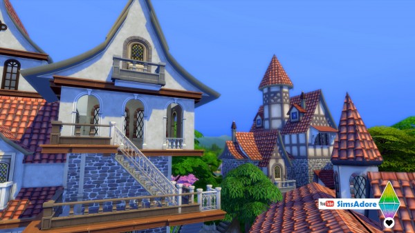  Mod The Sims: Royalton Square   Full medieval Village   NO CC by bradybrad7