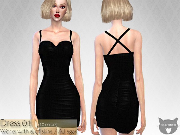  The Sims Resource: Dress 01 by turksimmer