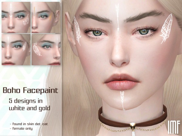  The Sims Resource: Boho Facepaint by IzzieMcFire