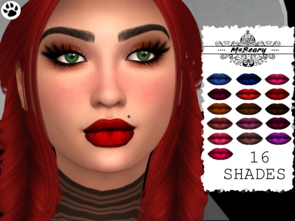  The Sims Resource: Luscious Lipstick by MsBeary