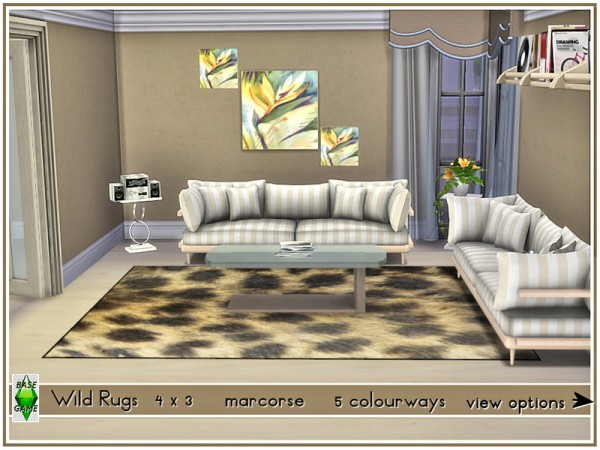  The Sims Resource: Wild Rugs by marcorse