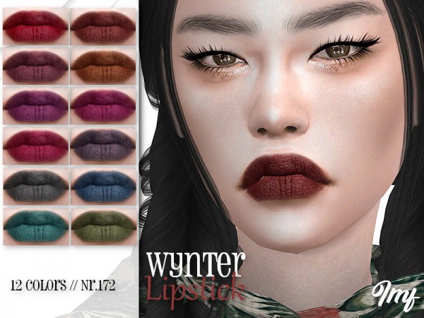  The Sims Resource: Wynter Lipstick N.172 by IzzieMcFire