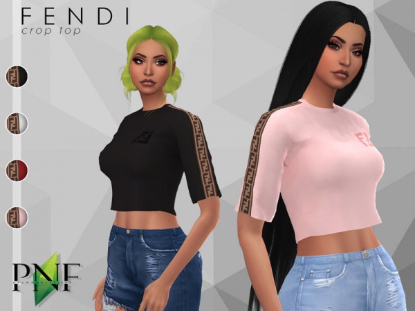  The Sims Resource: Crop  top by Plumbobs n Fries