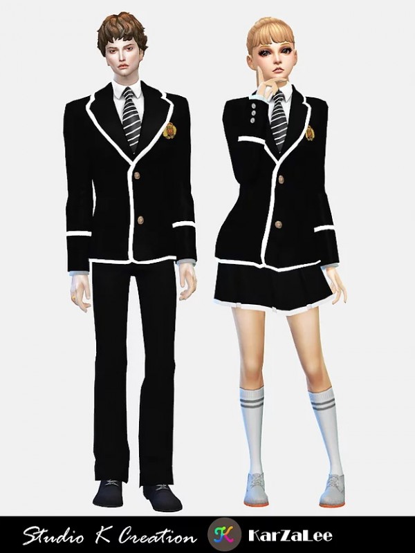  Studio K Creation: Blazer Tie uniform set